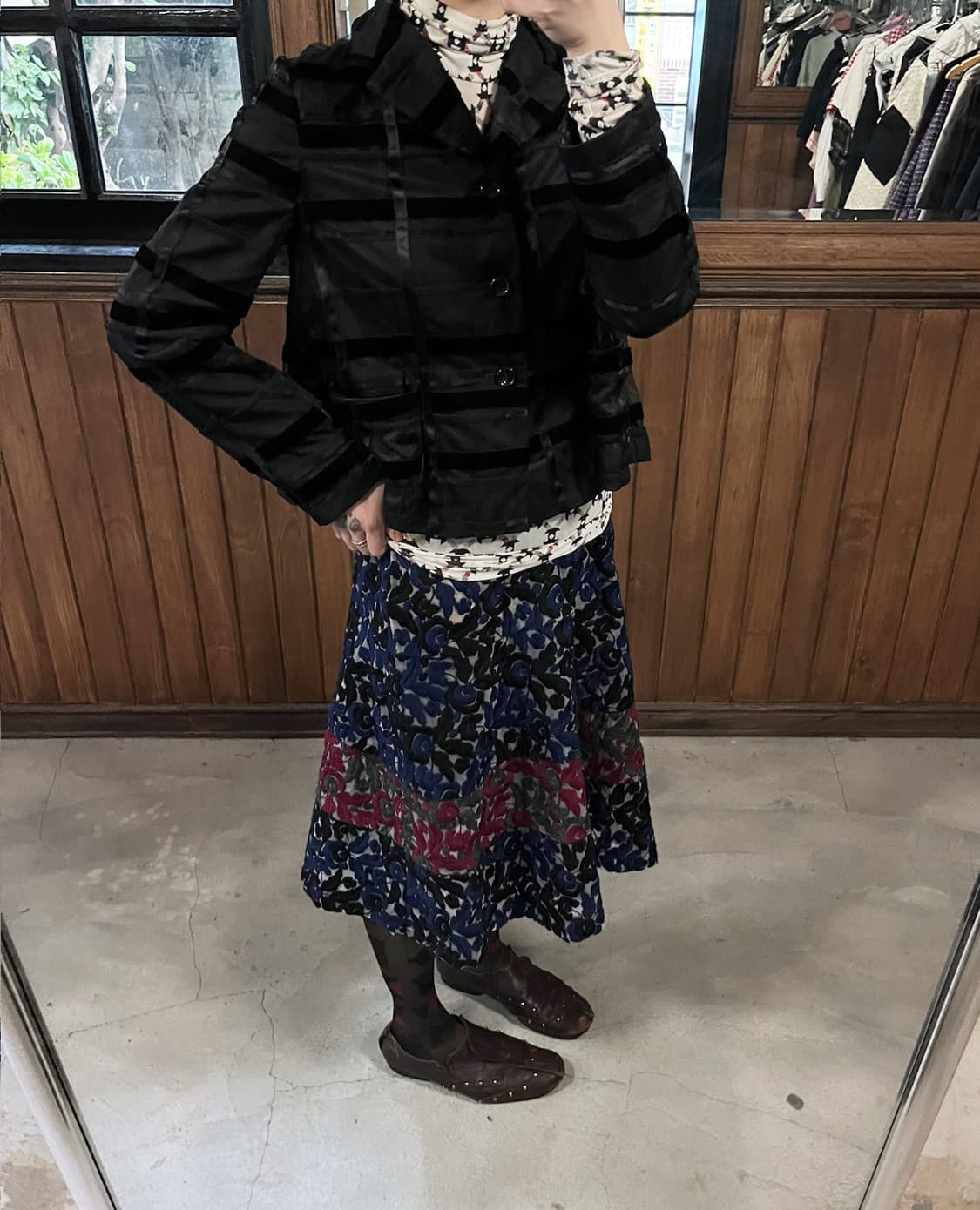 COMME DES GARCONS striped velvet jacket 상품이미지6