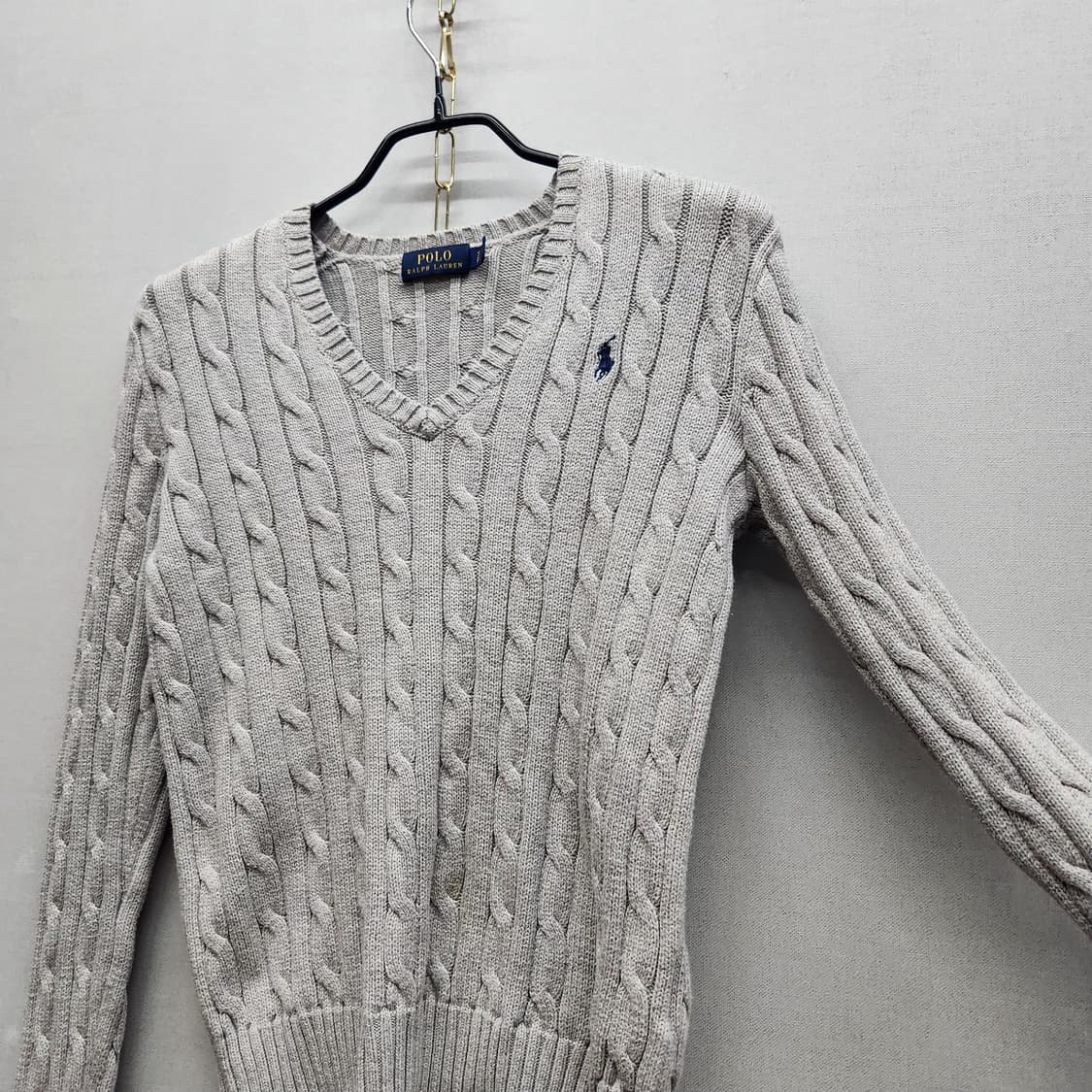 폴로랄프로렌 꽈배기 로고 코튼 니트 S(S) 상품이미지2