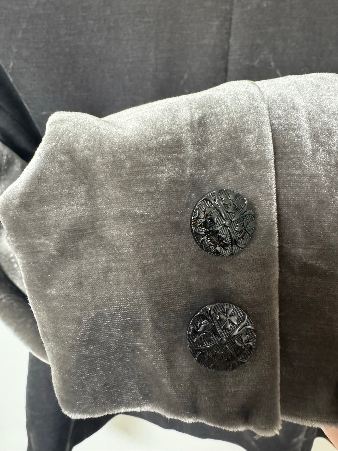 그레이 벨벳 블레이저 상품이미지4