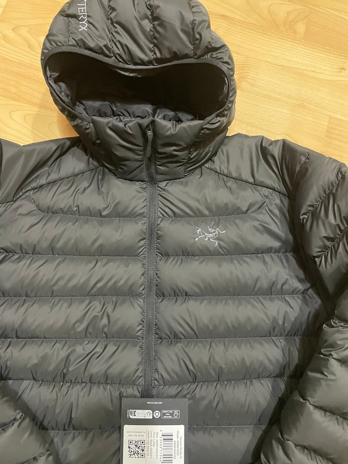 아크테릭스 세륨 후디 블랙 L 상품이미지2