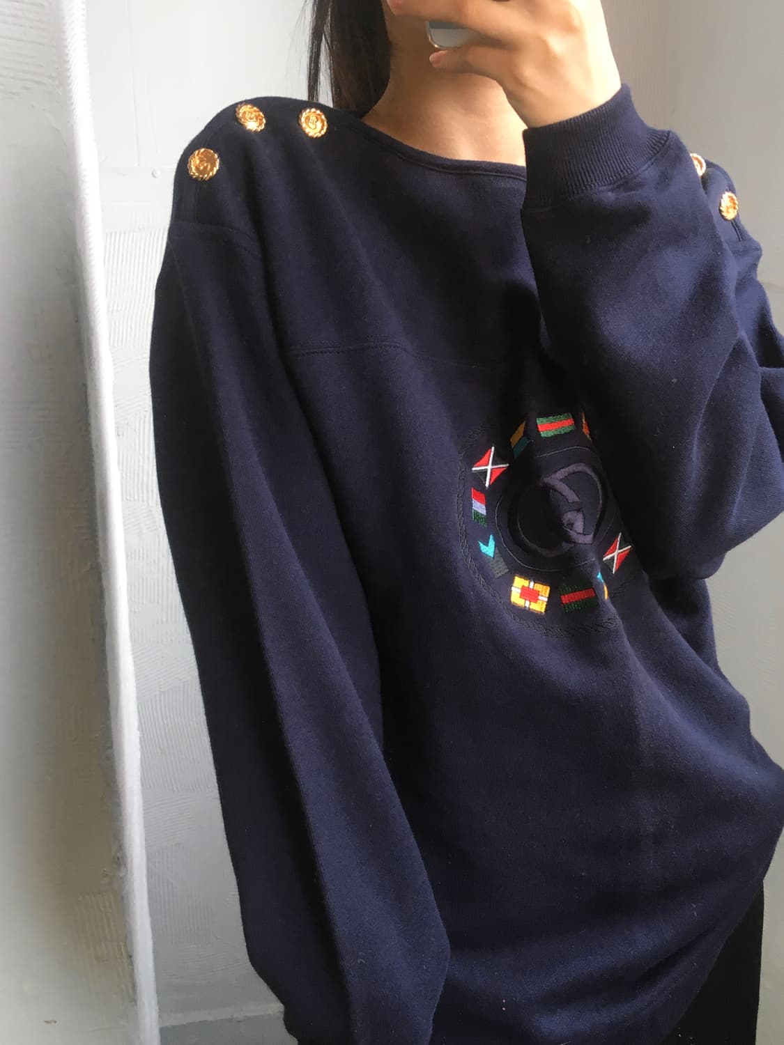 Gucci 구찌 네이비 로고 맨투맨 상품이미지2