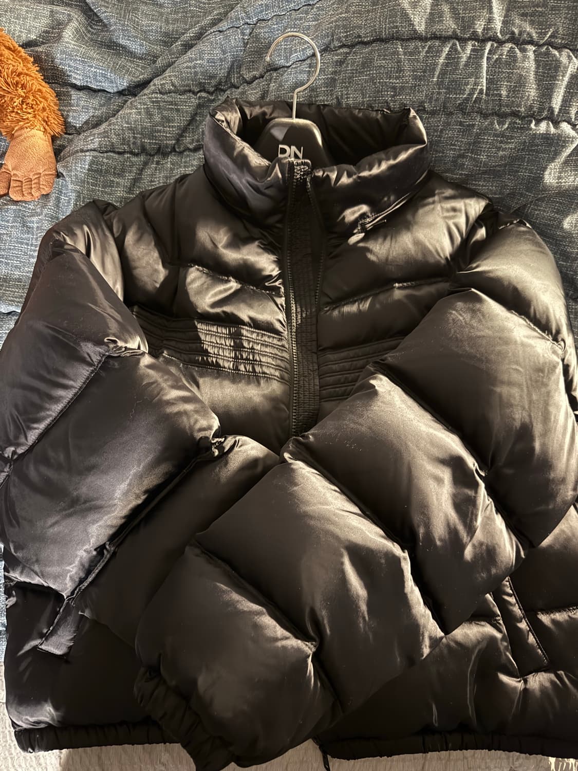 (48)엘무드 켄달 크롭 다운 푸퍼 제트블랙 상품이미지1