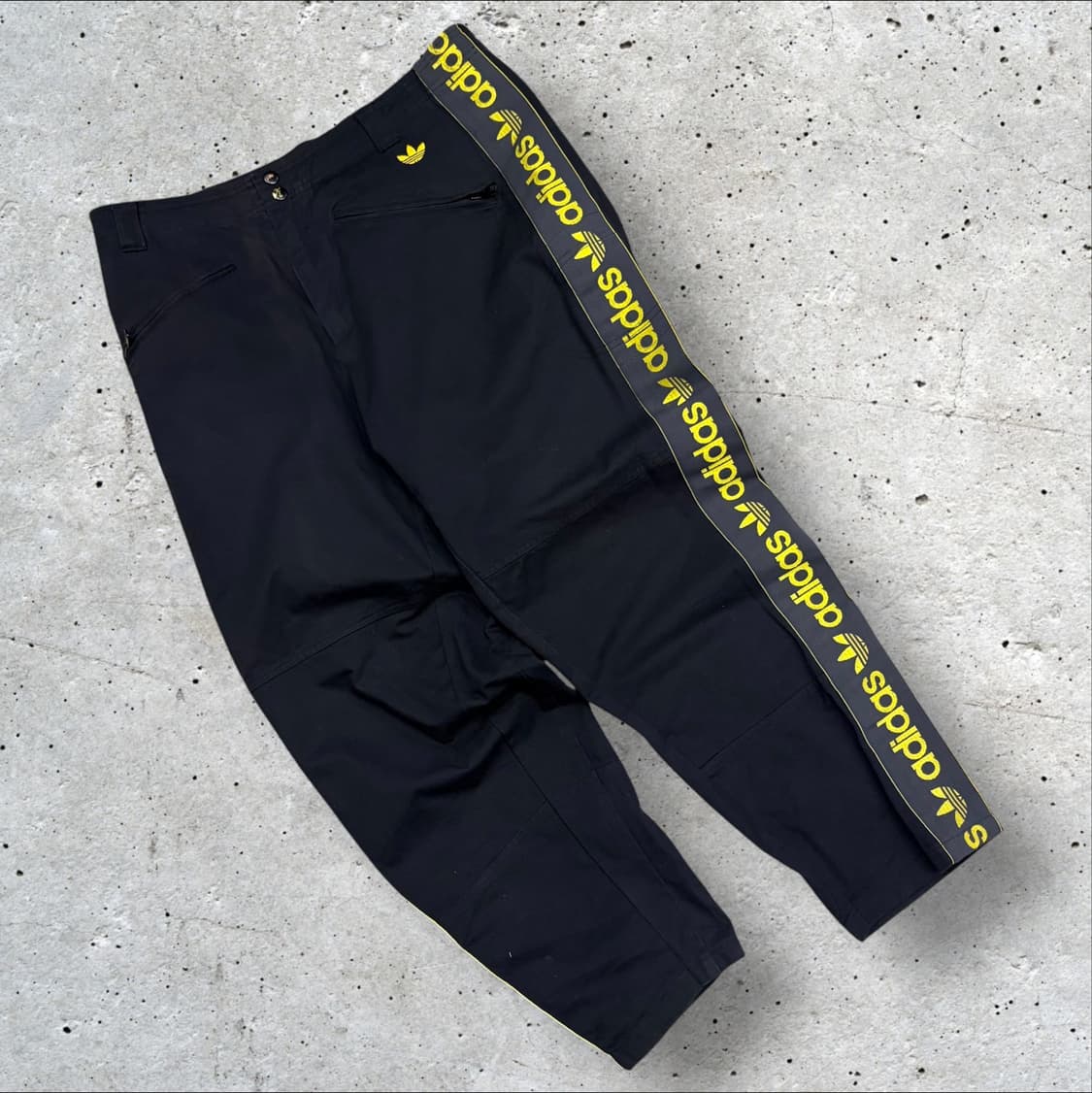 [M] 00s 아디다스 블랙 트랙 팬츠 사이드 로고 C687 상품이미지1