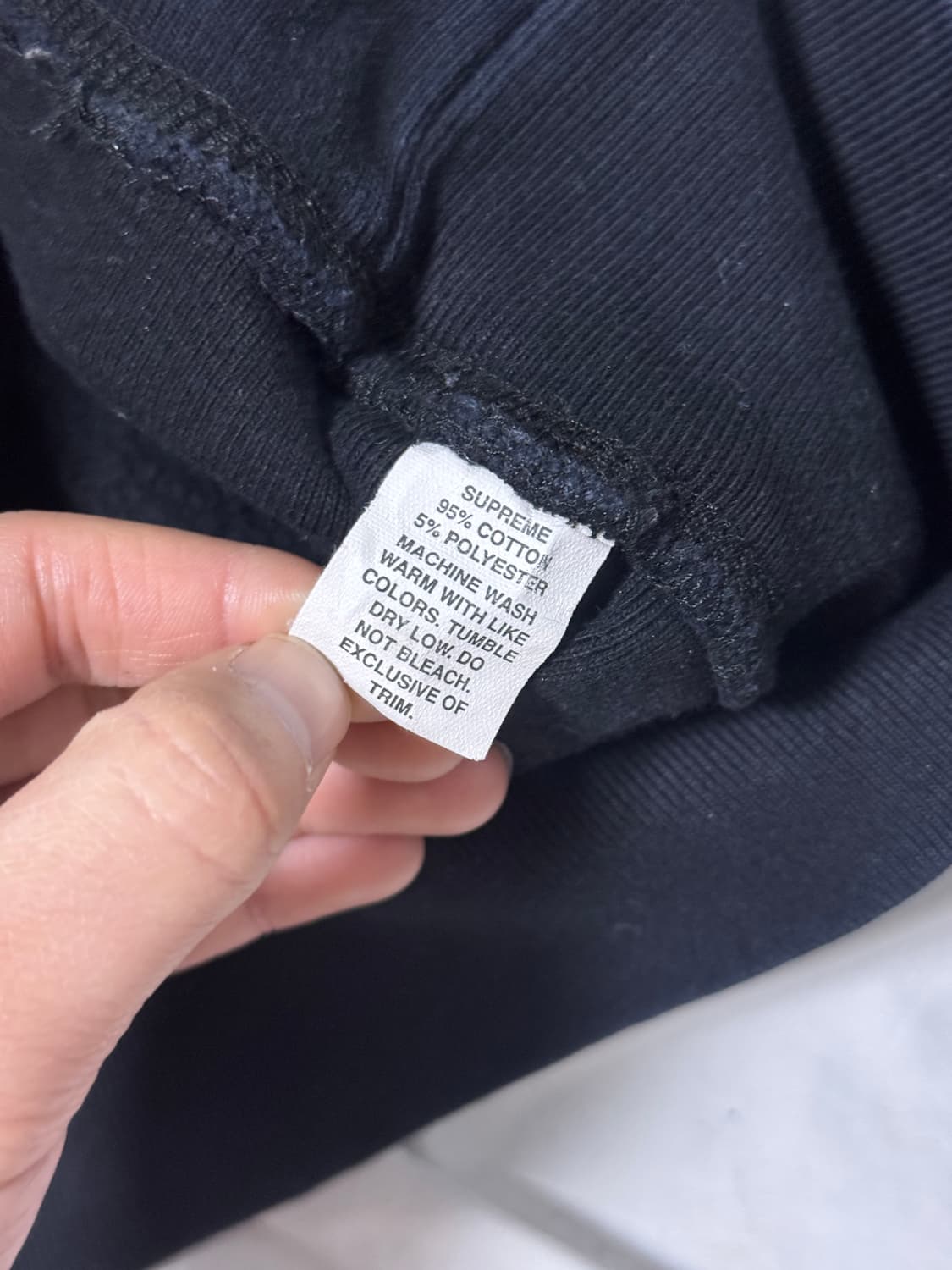 00s 슈프림 스컬 로고 리버스위브 스웨트셔츠 올드 슈프림 상품이미지7