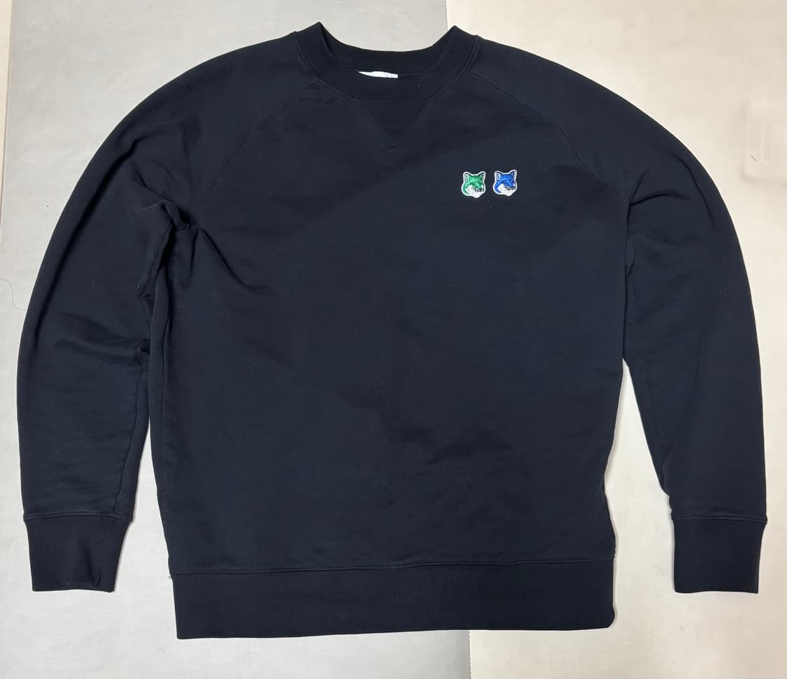 메종키츠네 더블헤드 폭스 맨투맨(L) 상품이미지1