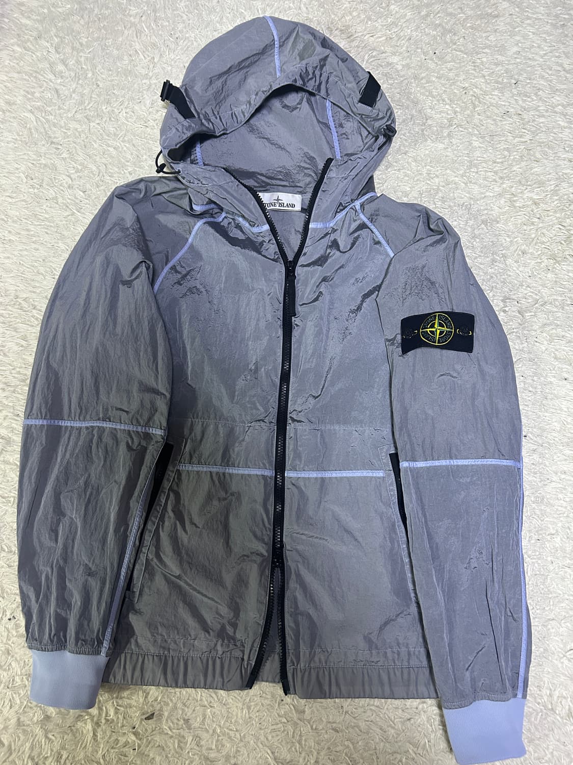 [S, 새상품급] 스톤아일랜드 나일론 메탈 바람막이 상품이미지1