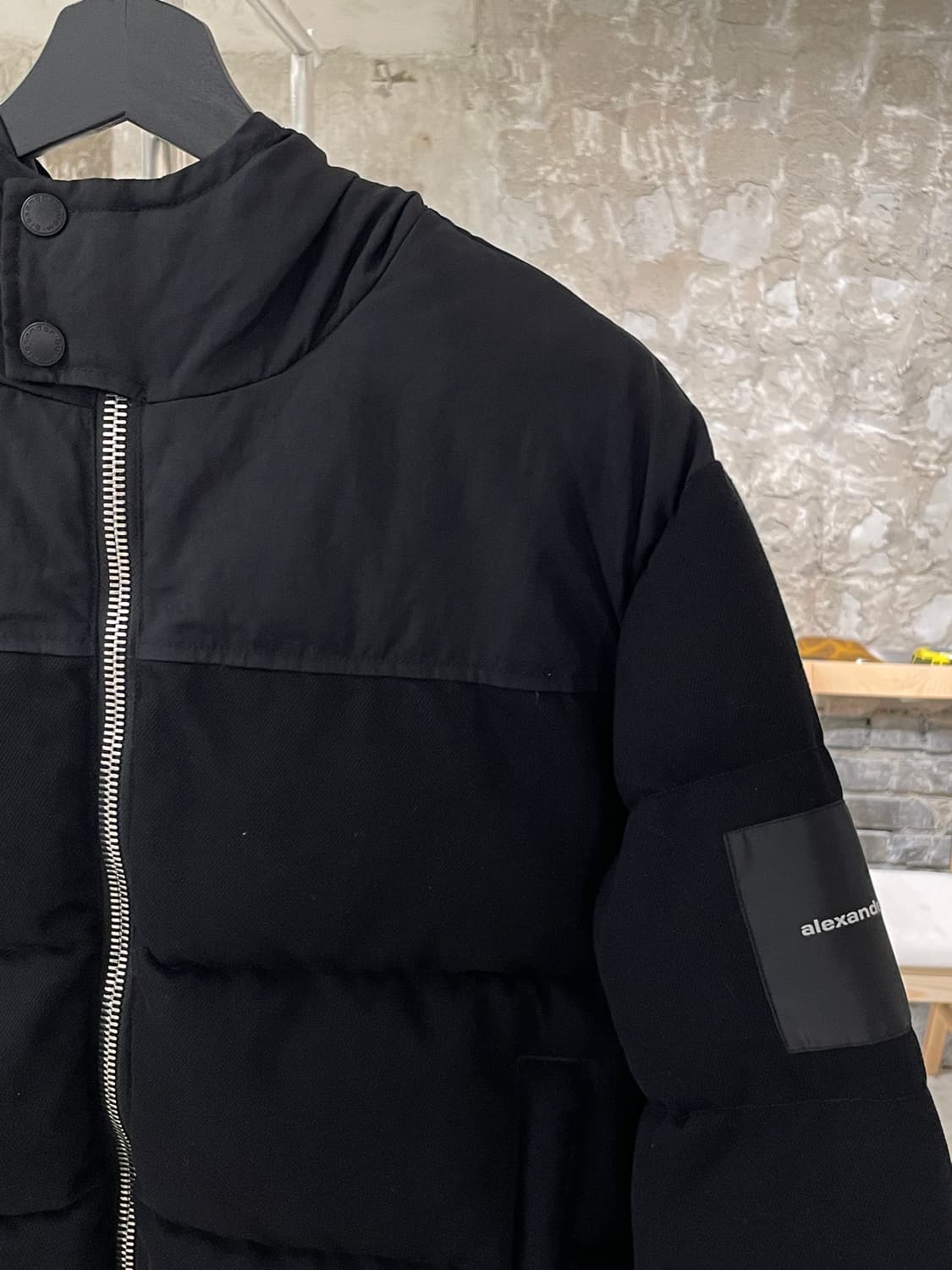 알렉산더 왕 블랙 클래식 크롭 패디드 후디 자켓 상품이미지3