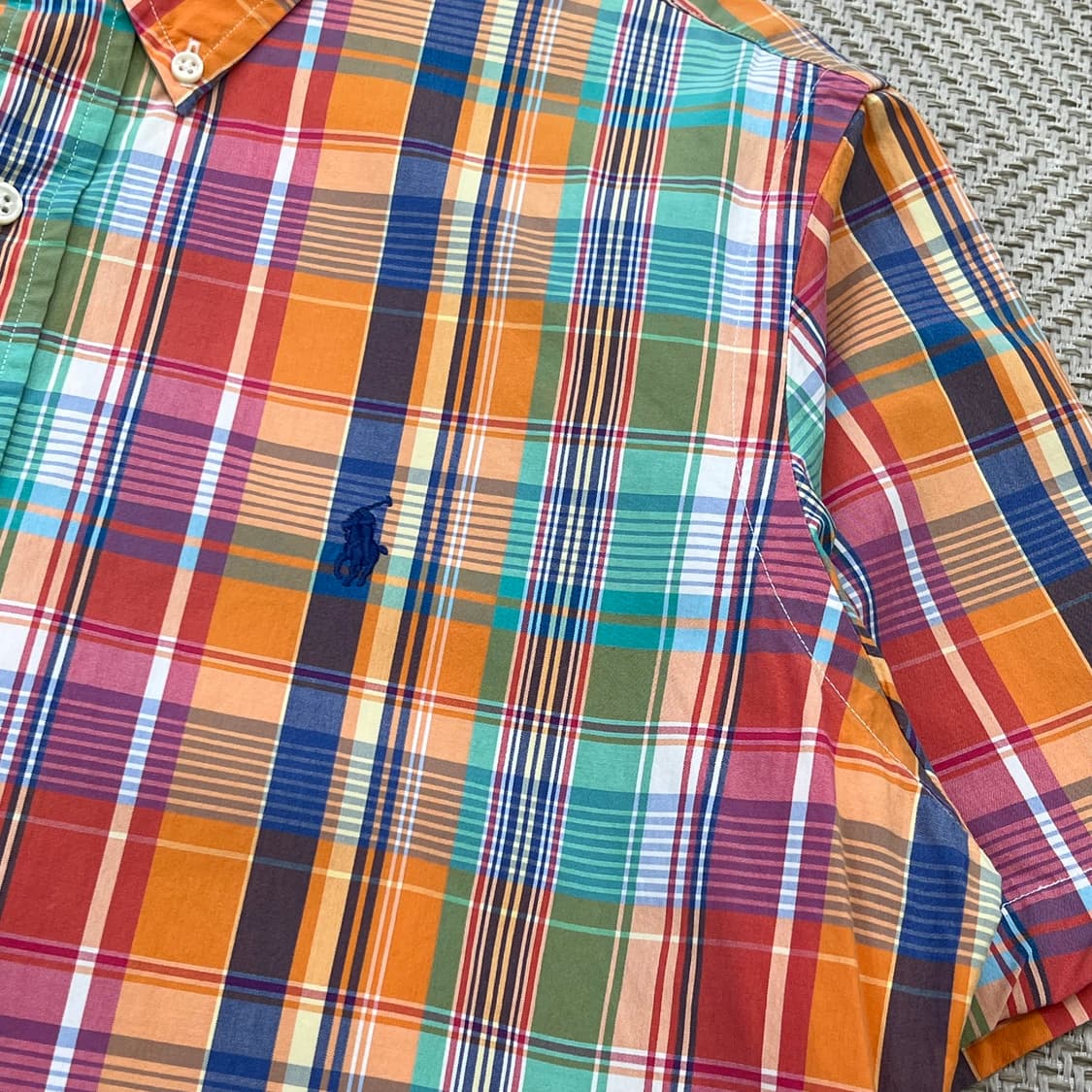 폴로랄프로렌 체크 하프 셔츠 r3454 상품이미지4