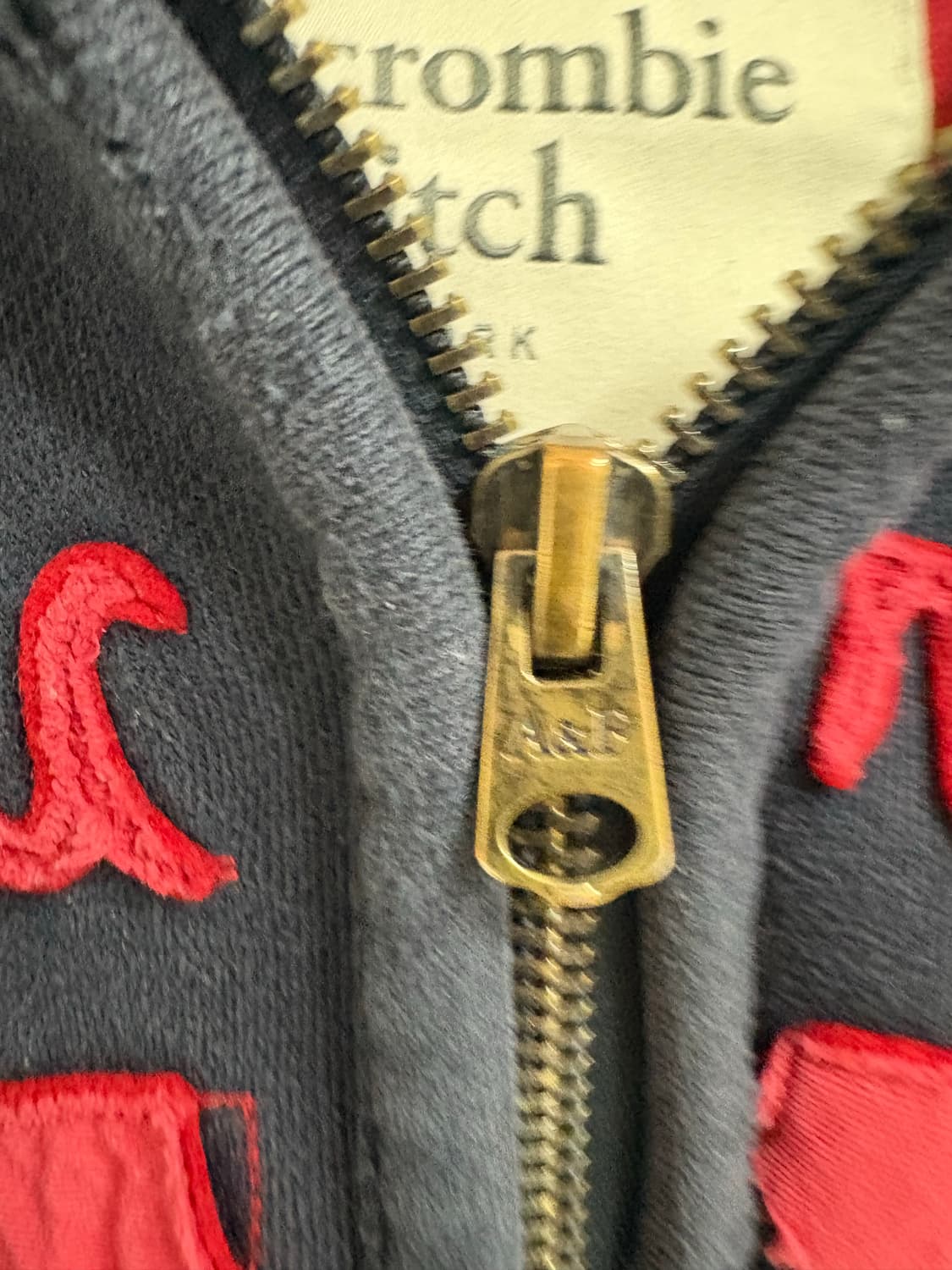 아베크롬비 네이비 후드집업 M 상품이미지4