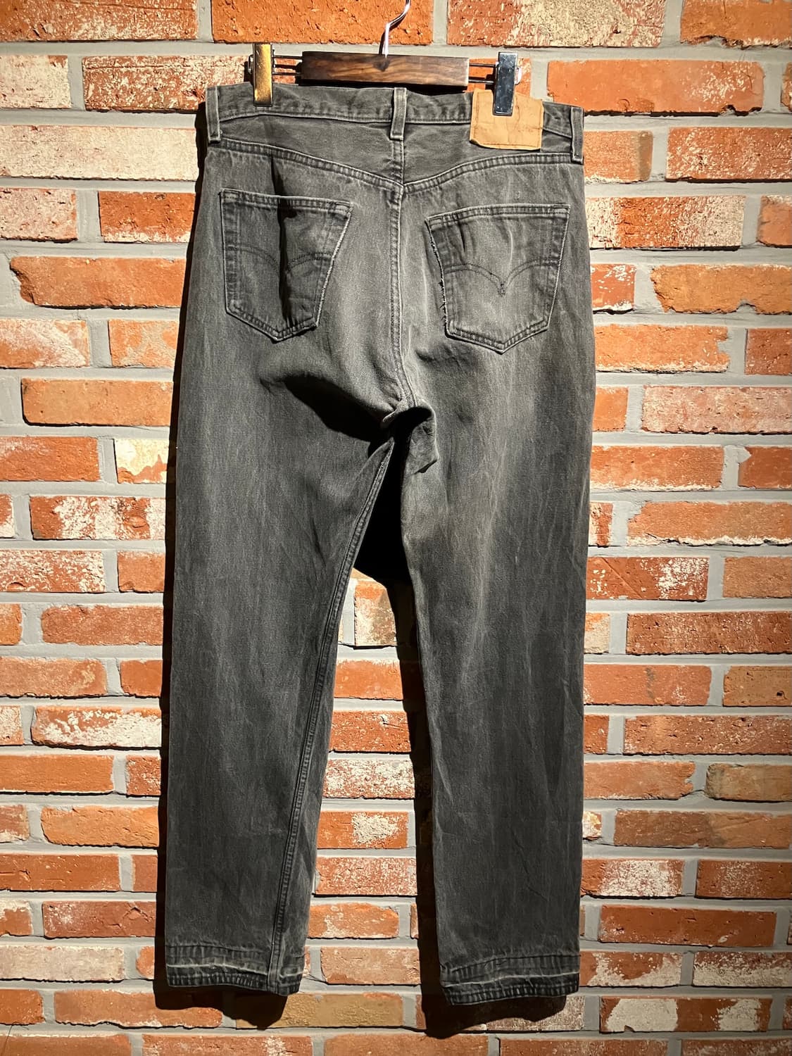 90s USA 빈티지 리바이스 501 블랙 데님 팬츠 상품이미지5