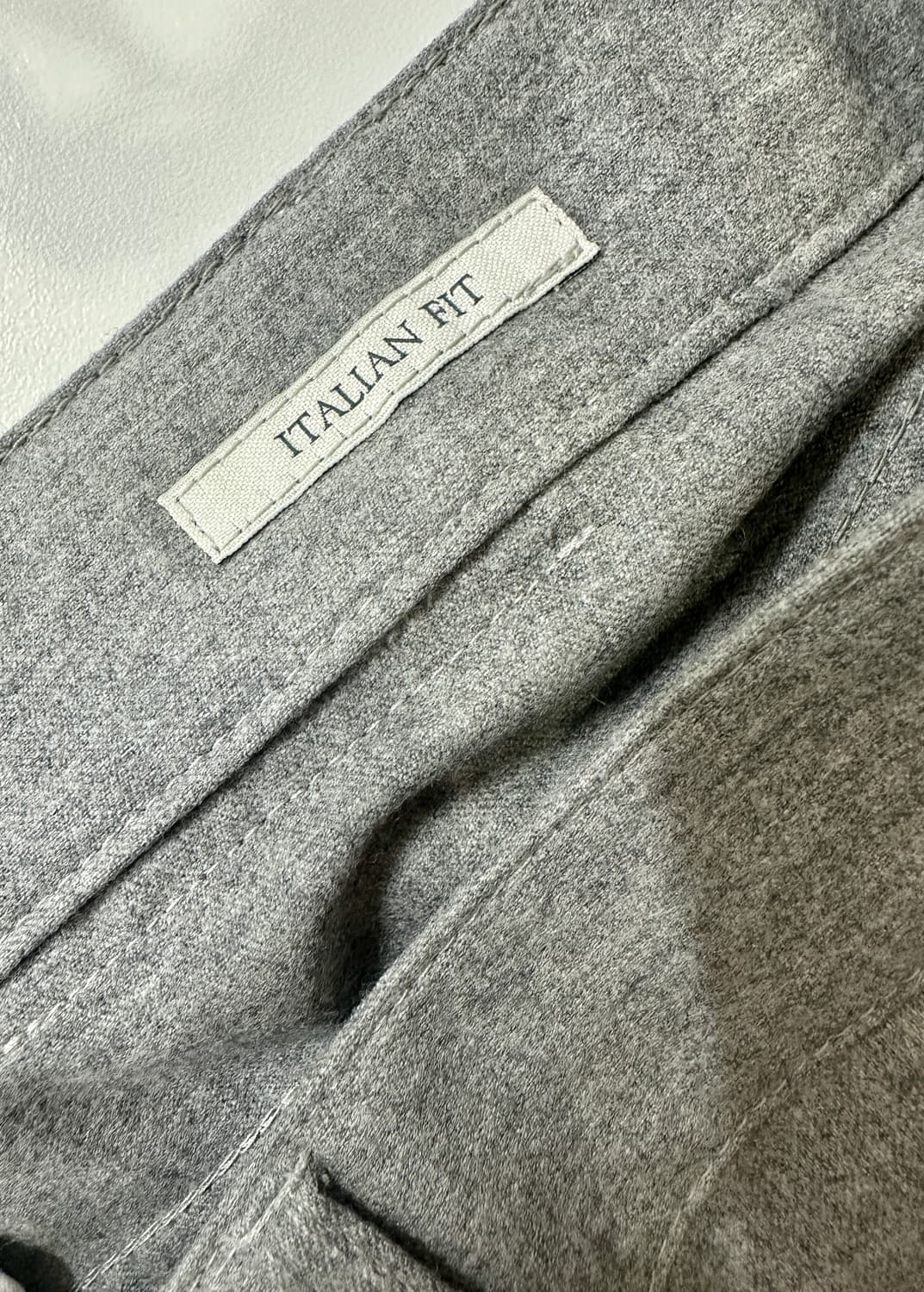 브루넬로 쿠치넬리 버진울 이탈리안핏 치노 팬츠 그레이 상품이미지6