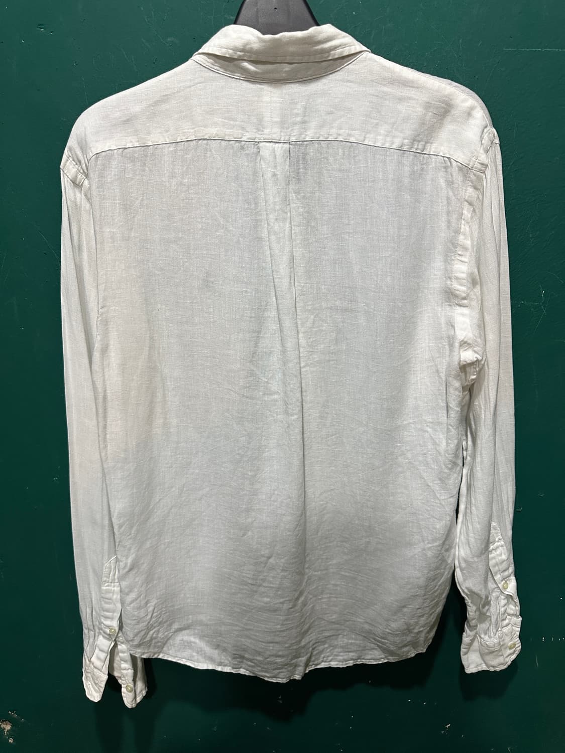 폴로 린넨 셔츠 화이트 L 상품이미지3