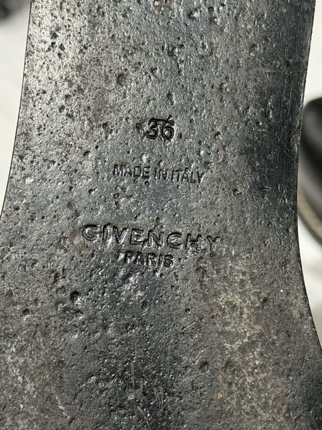 지방시 블랙 레더 레이스업 플랫폼 부츠 상품이미지8