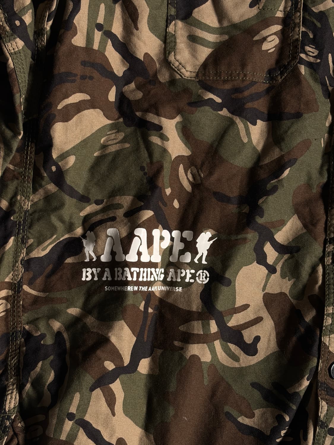 에이프(AAPE by A Bathing Ape) 밀리터리 카모 셔츠 상품이미지2