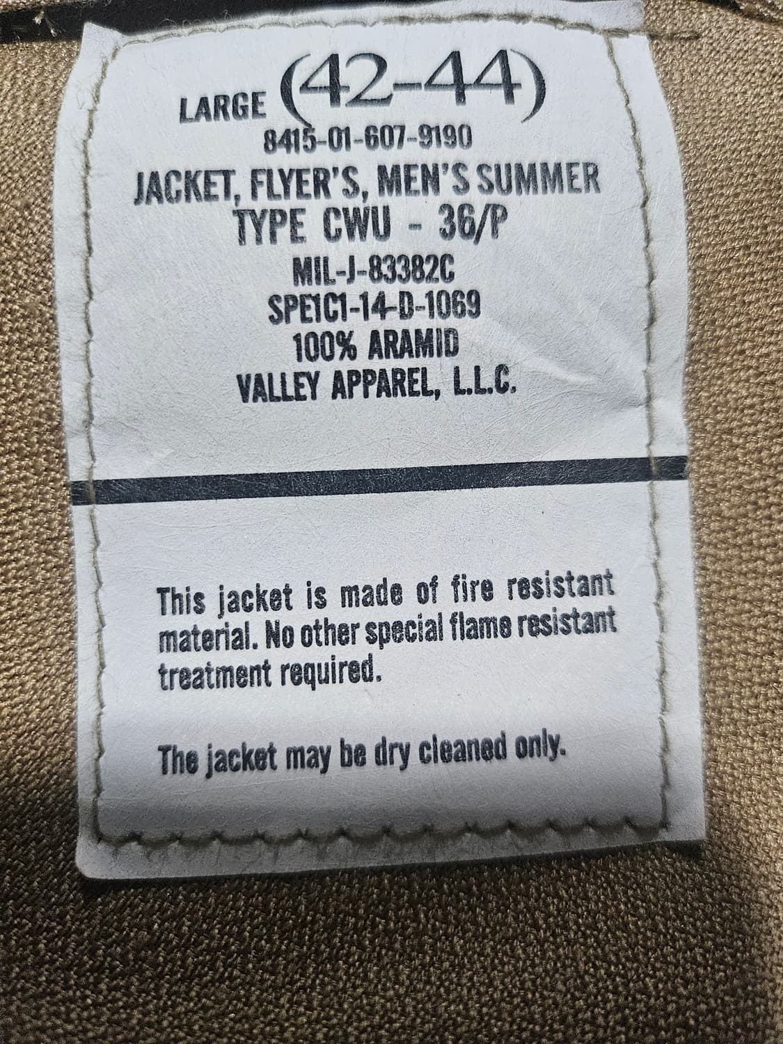 미군오리지날 CWU36P 신품 라지 상품이미지3