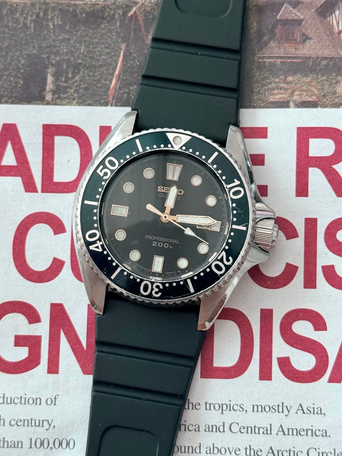 Seiko 세이코 쿼츠 다이버 프로페셔널 200m 다이버 1990 상품이미지1