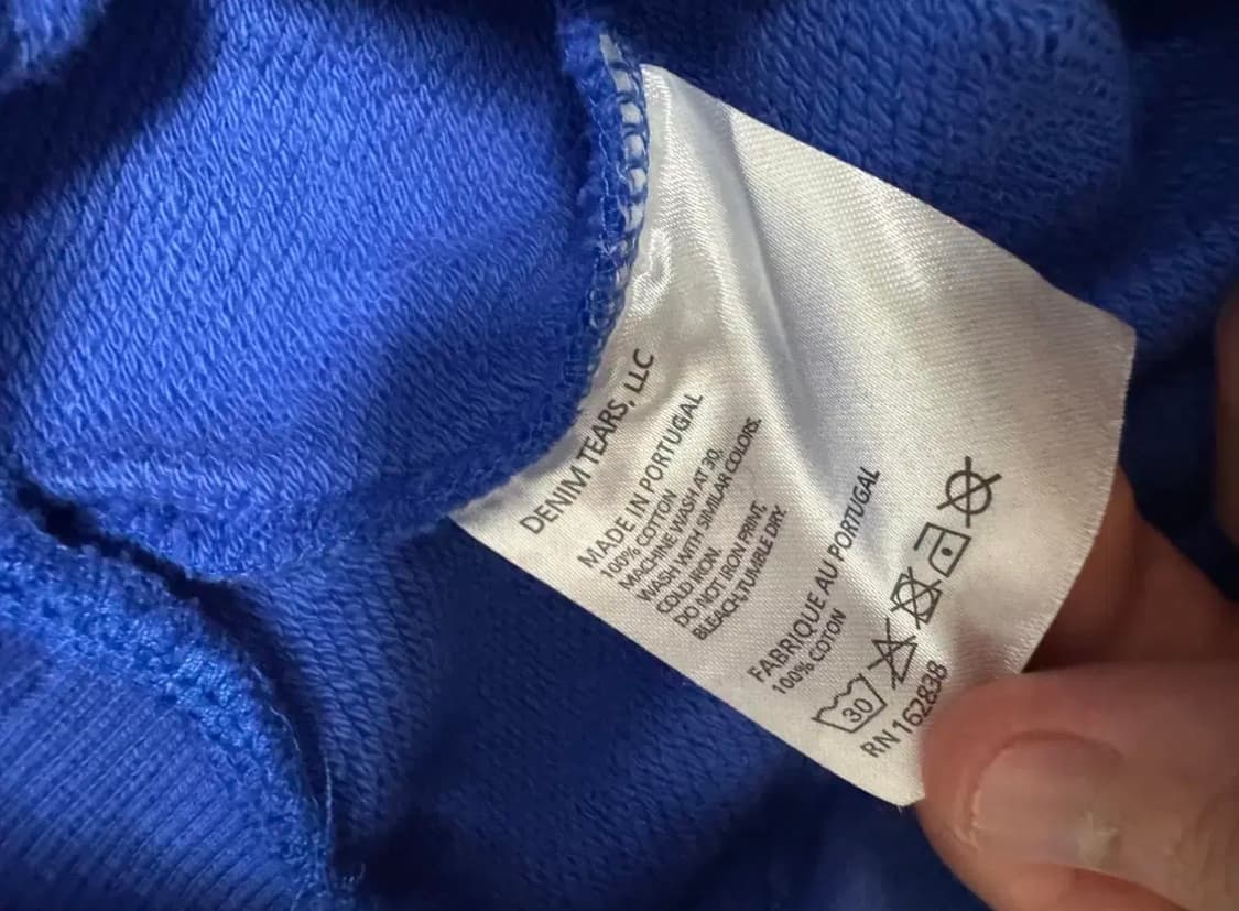 데님티어스 블루 후드티 m 판매/교신 상품이미지4