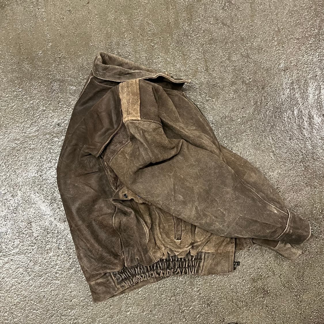 윌슨 레더 스웨이드 봄버 자켓 (105-110) 상품이미지5