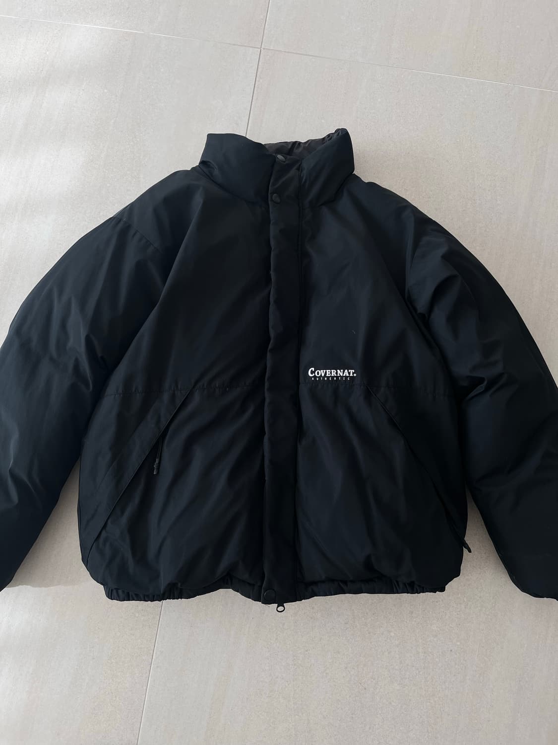 커버낫 리버시블 블랙 패딩 상품이미지4