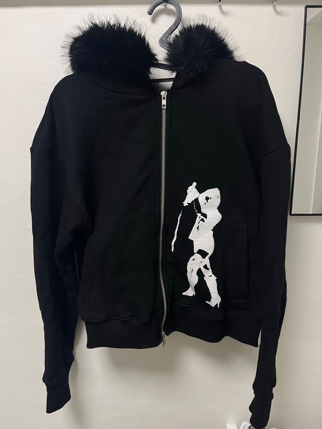 Emew 퍼 후드집업 M 상품이미지1