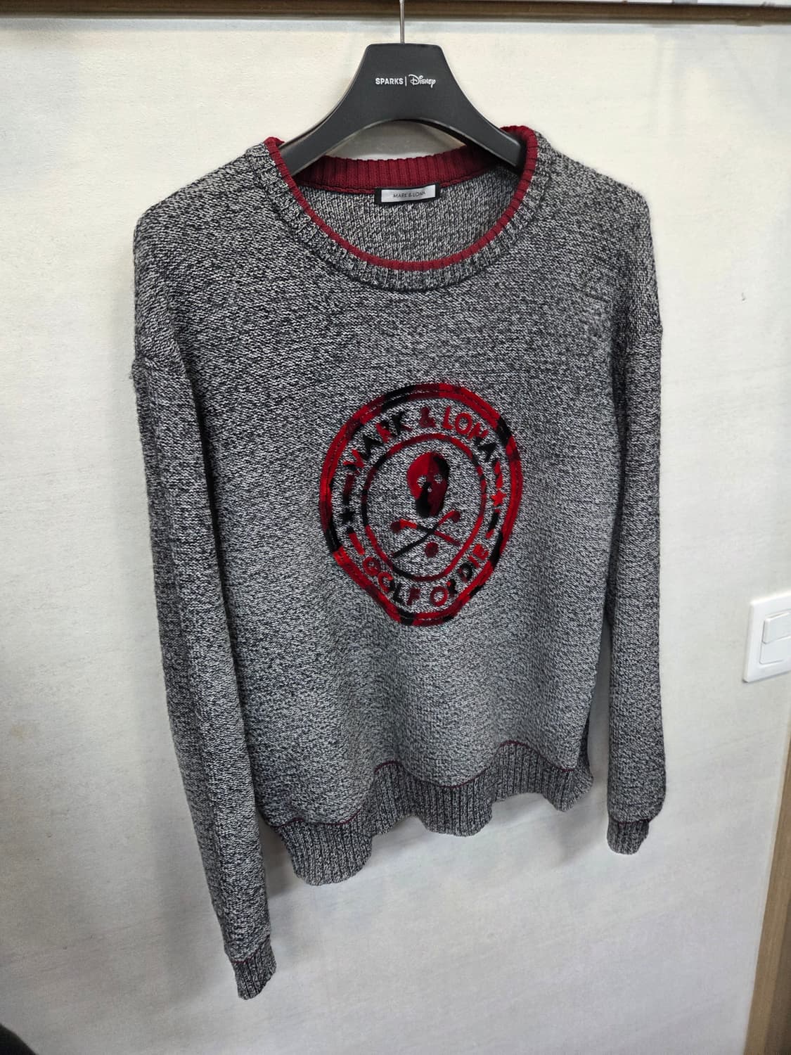 마크앤로나 벨벳로고 안감방풍 니트 L 상품이미지7