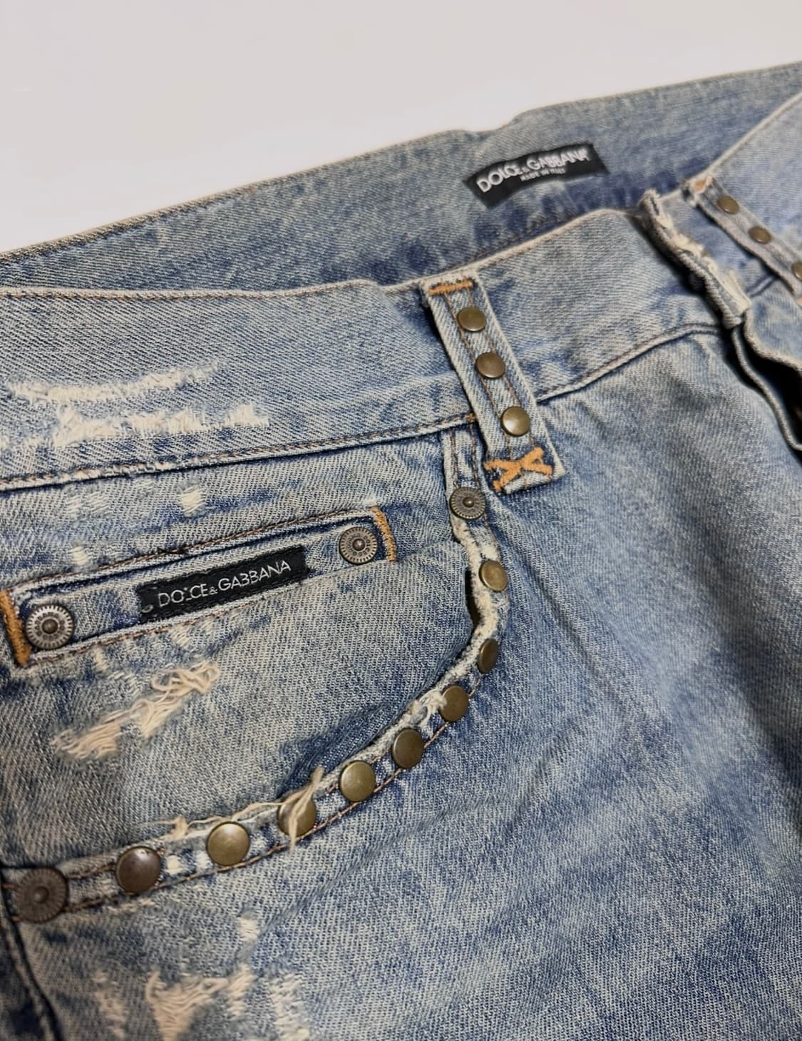 돌체엔가바나 05/ss 호랑이 자수 데님팬츠 상품이미지6