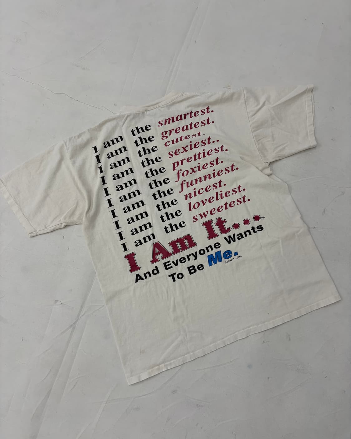 90s I Am It Tee (white) 상품이미지2