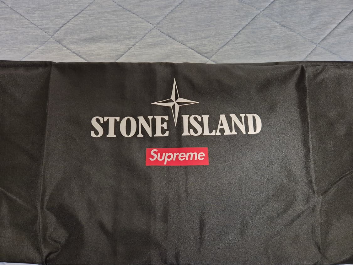 슈프림 스톤아일랜드 레더 봄버 블랙 상품이미지10