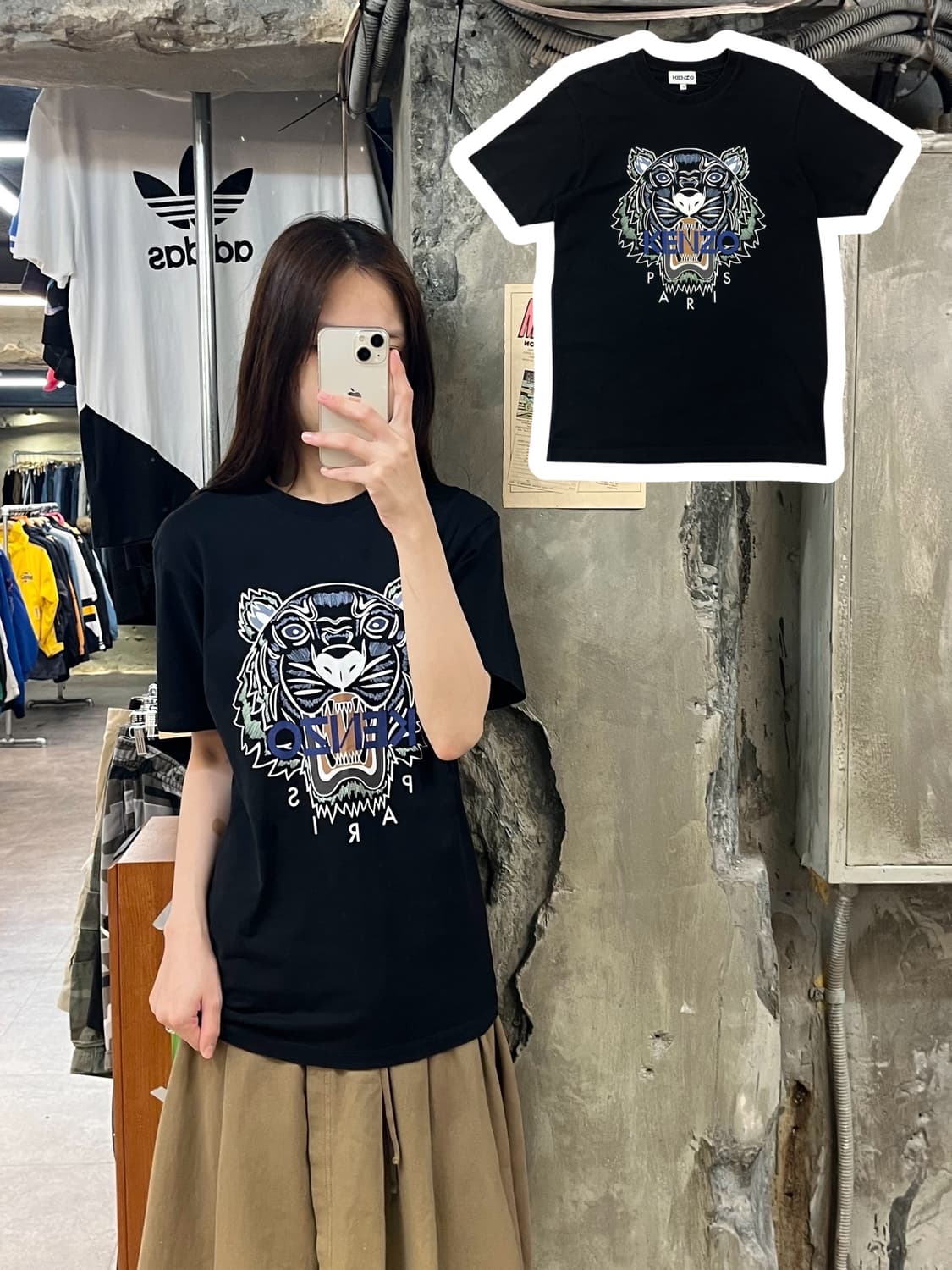 겐조 반팔티 블랙 S #csz870 상품이미지1