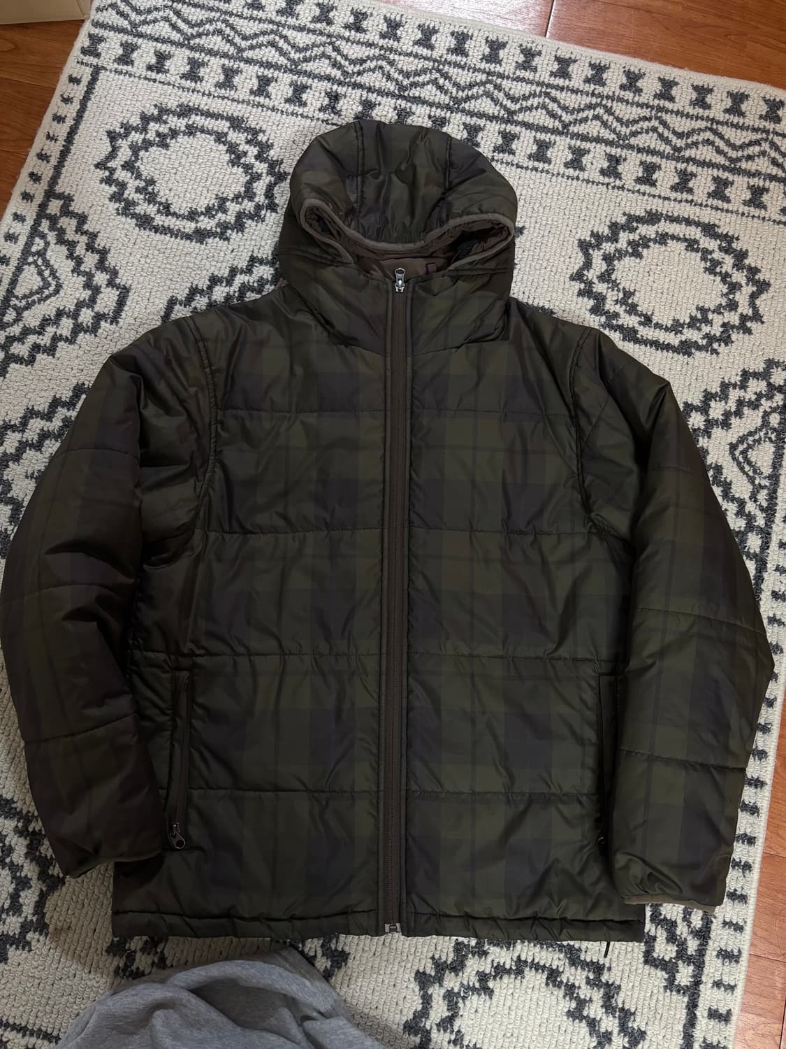 급처) 스투시 체크패턴 패딩 상품이미지1