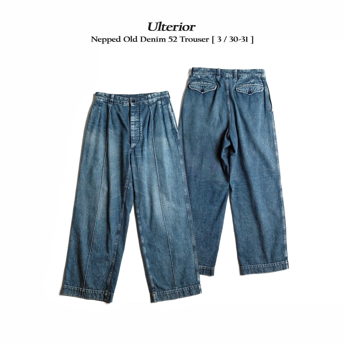 울테리어 올드 데님 트라우저 3(30-31)사이즈 Ulterior 상품이미지1