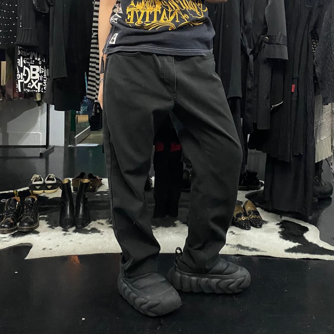 Edwin 블랙 스트레이트 진 상품이미지2