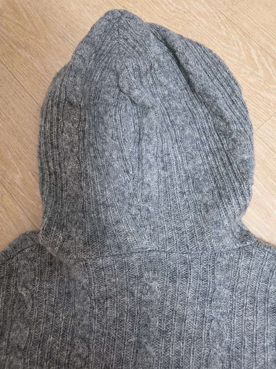 배드보이 여성 울 니트 후드집업 M 상품이미지6