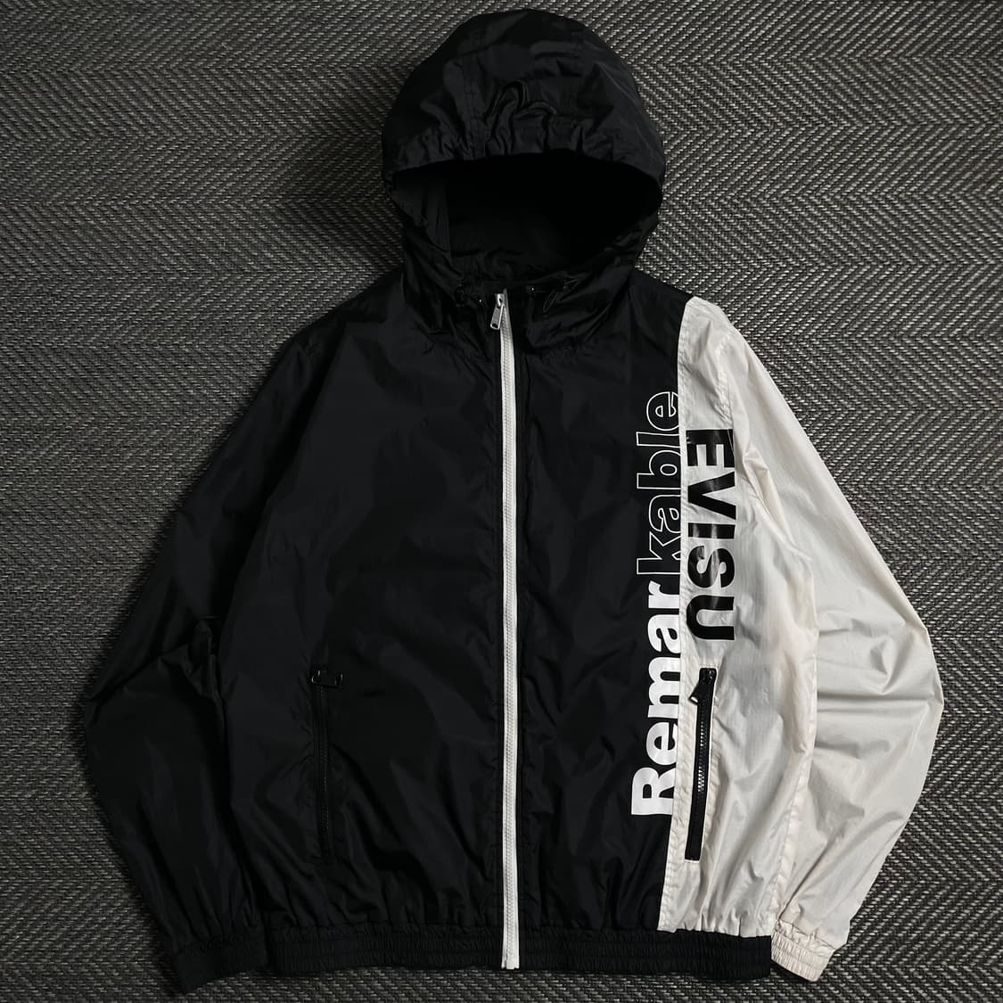 에비수 빅로고 배색 경량 바람막이 자켓o 4716 상품이미지1