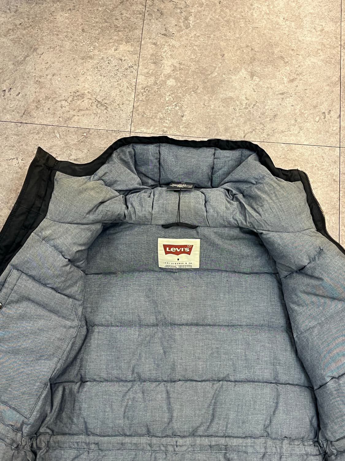 리바이스 후드 덕다운 자켓 블랙 M #csz2321 상품이미지9