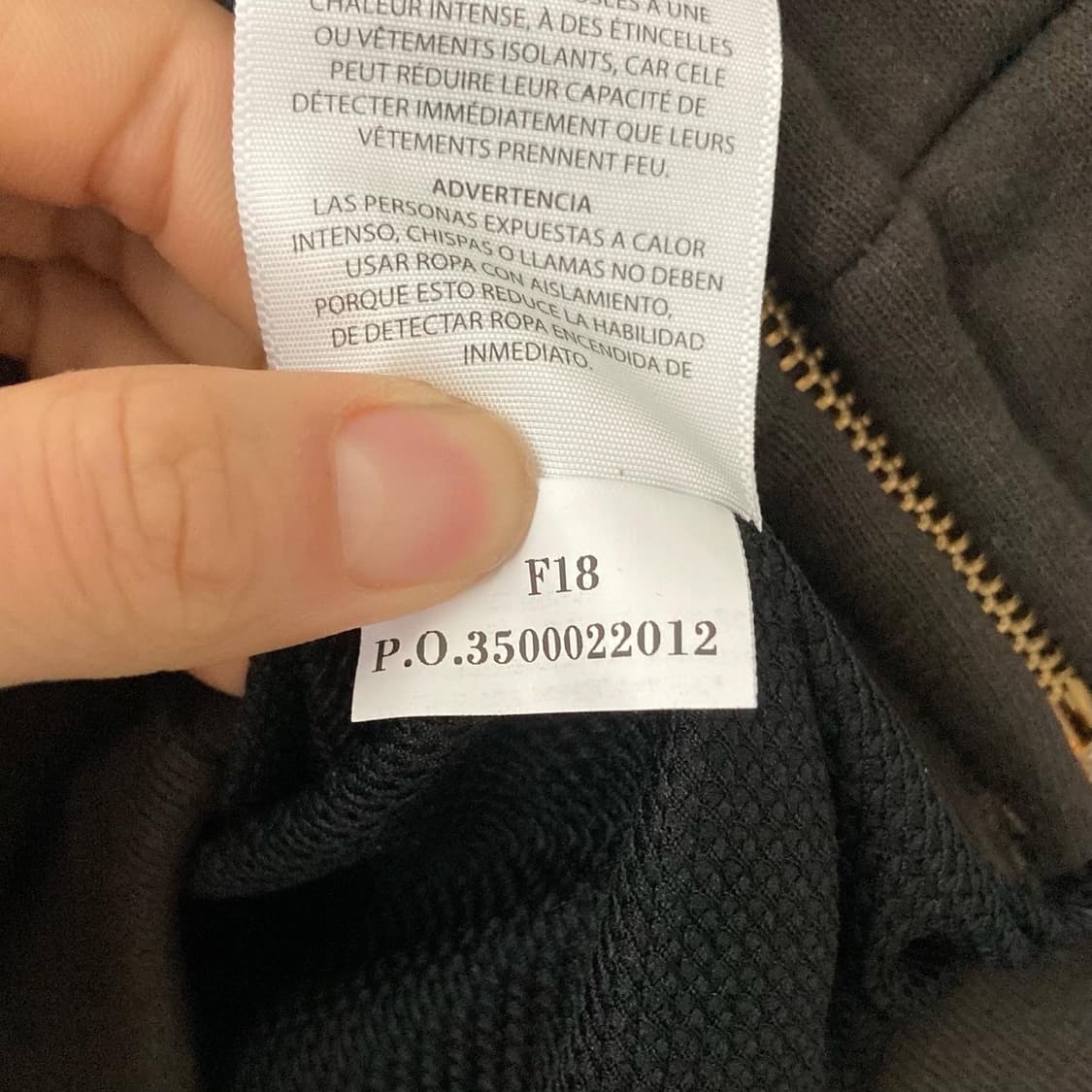 칼하트 다크 브라운 레인 디팬더 후드 집업 상품이미지7