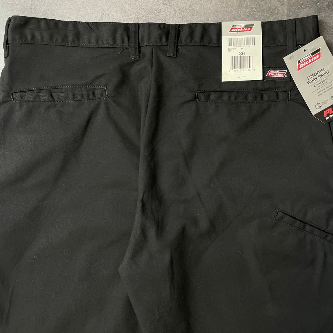 DICKIES 디키즈 데드스탁 블랙 코튼 워크 하프팬츠 A00926 상품이미지6
