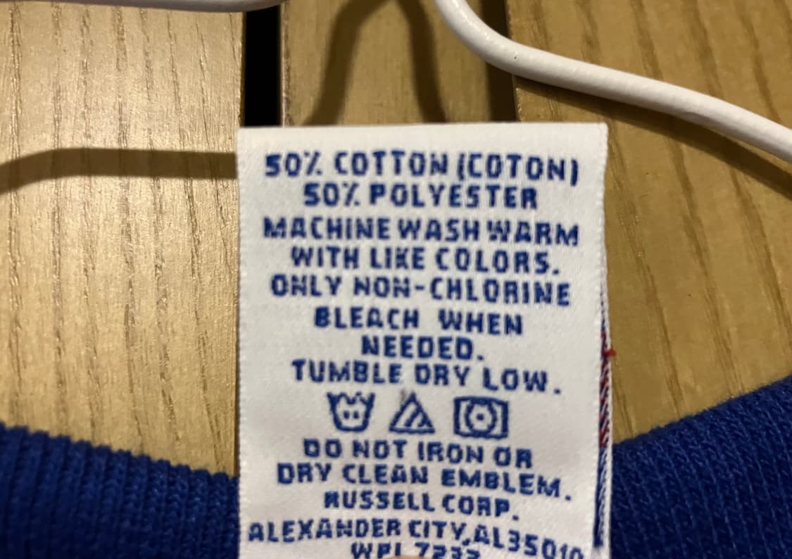 빈티지 90s Russell 러셀 스웻셔츠 블루 (M 95) 스탠스미스 상품이미지5
