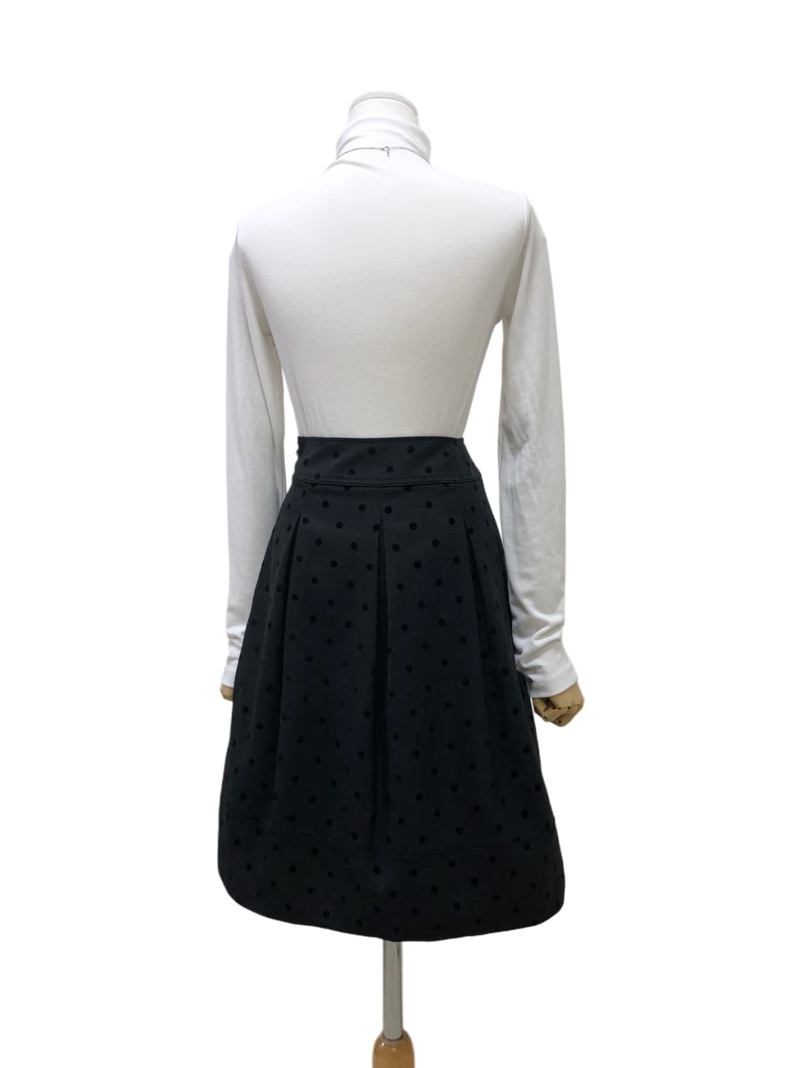 도트 플레어 미디스커트 상품이미지5