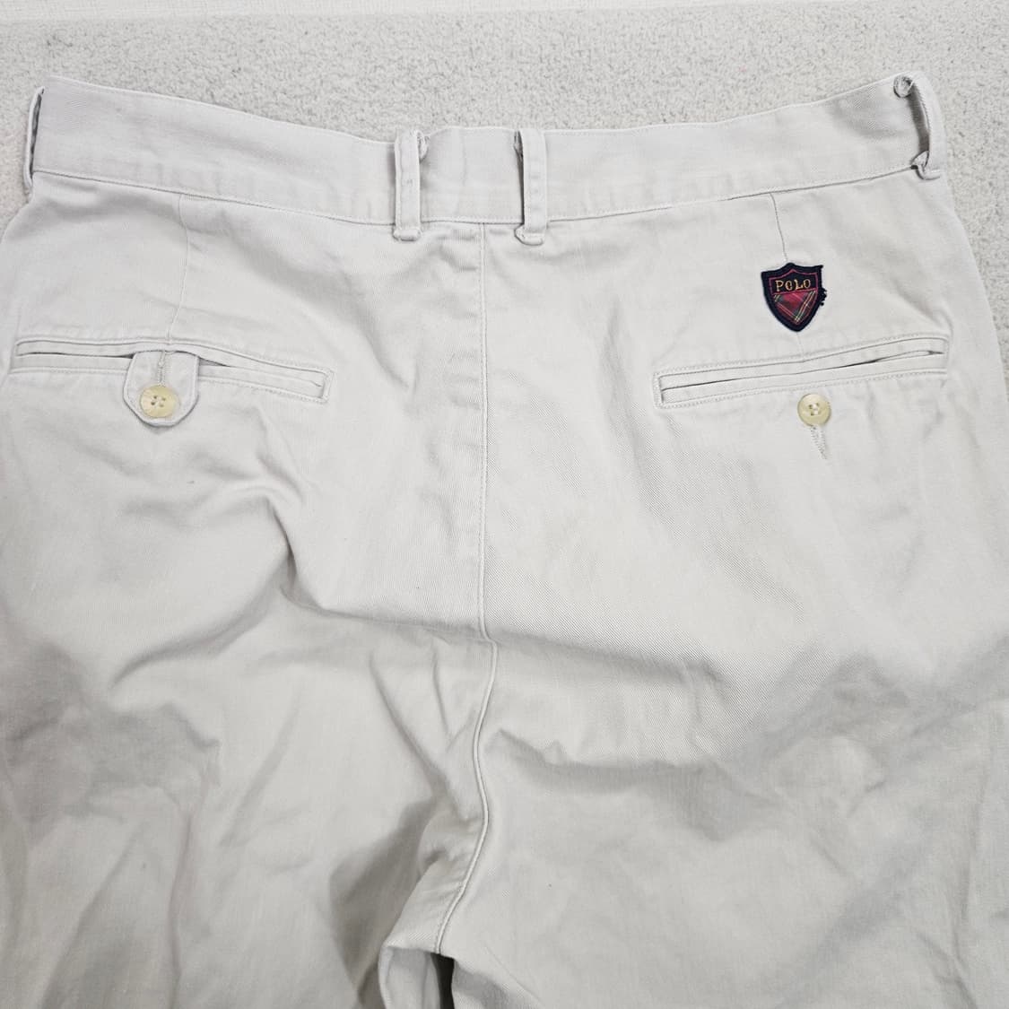 90s 폴로 랄프 로렌 투턱 치노 팬츠 32 30 Made in USA 상품이미지8