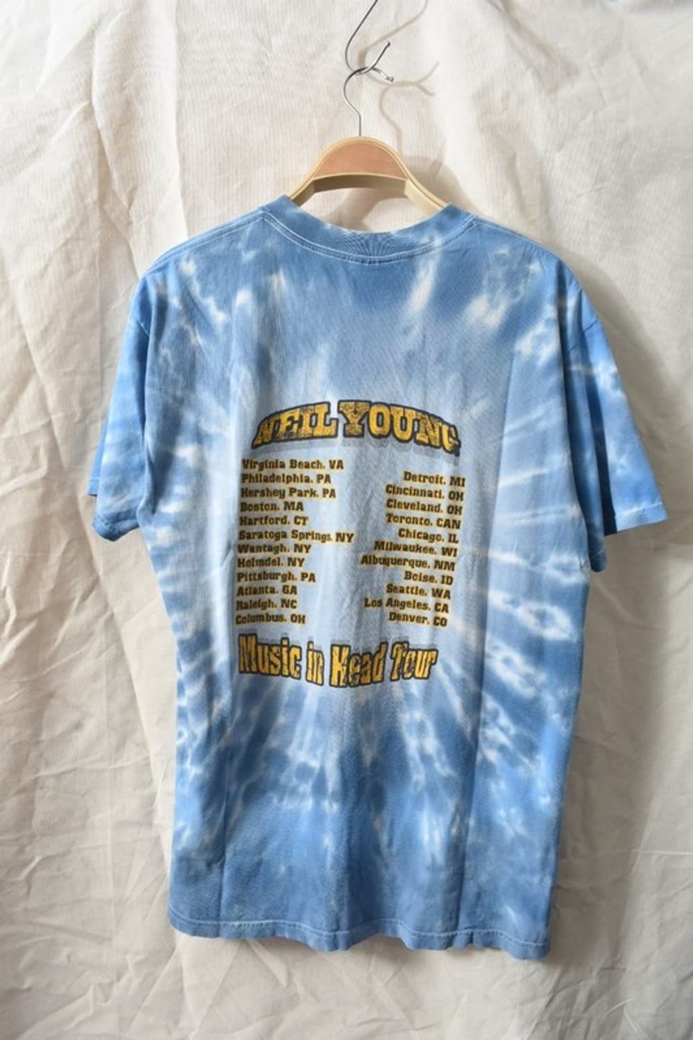 00S 오피셜 닐영 밴드 투어 반팔티 L M0367 상품이미지5