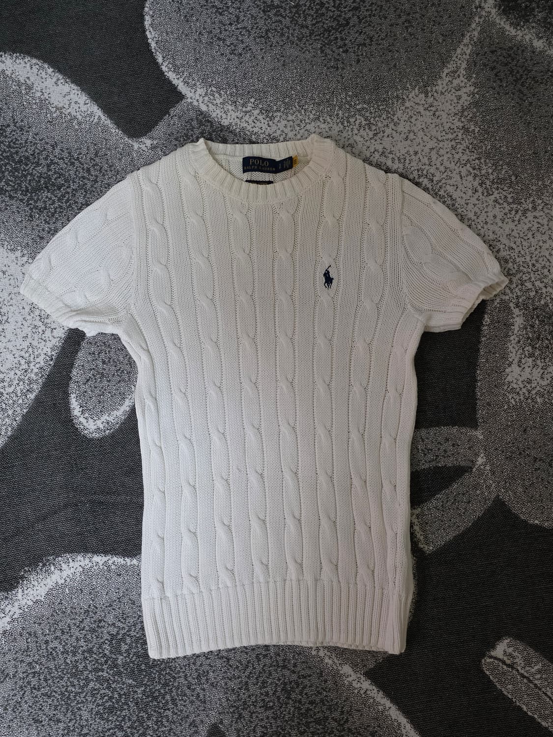 강민경 폴로 랄프로렌 케이블 반팔 니트 상품이미지2