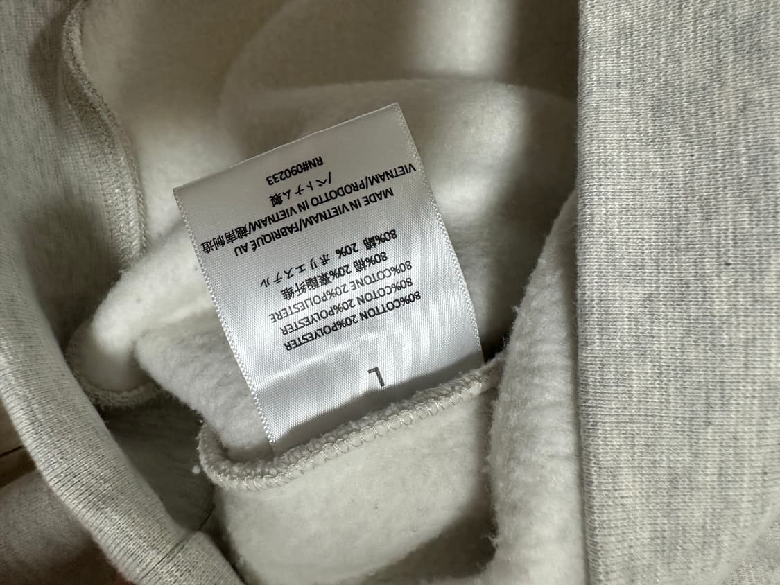 피오갓 에센셜 모크넥 맨투맨 L사이즈 상품이미지3