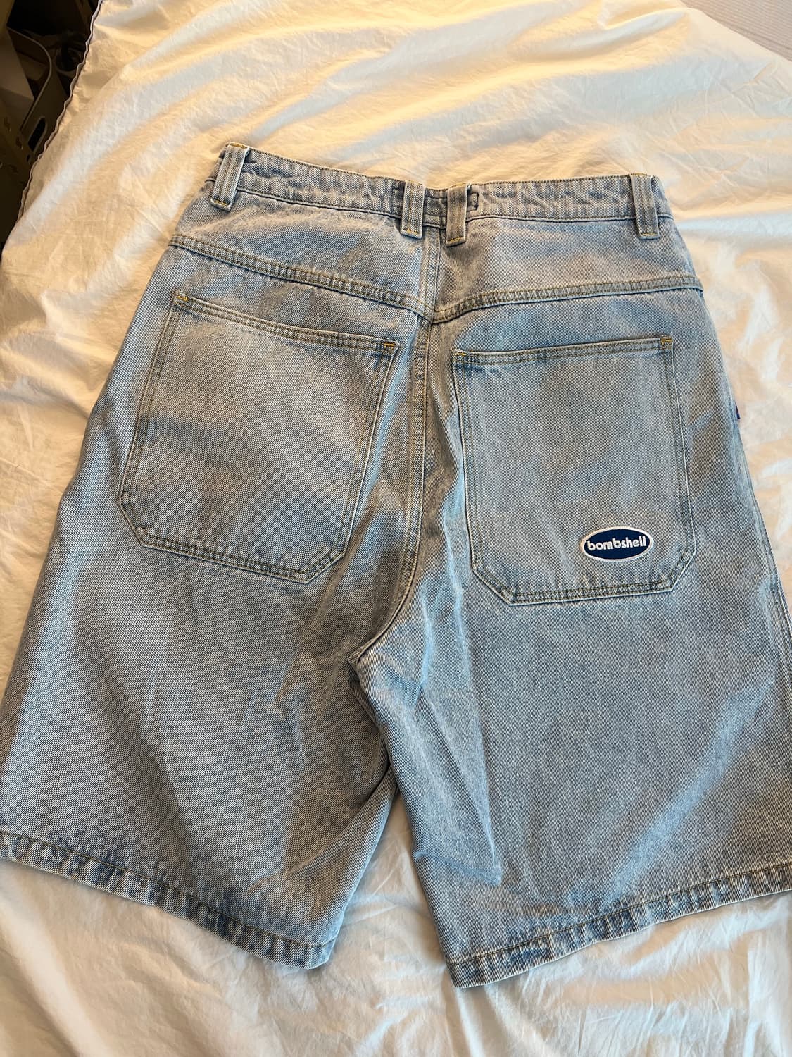 bombshell 데님 반바지 쇼츠 jorts 라이트 워시 32 상품이미지8