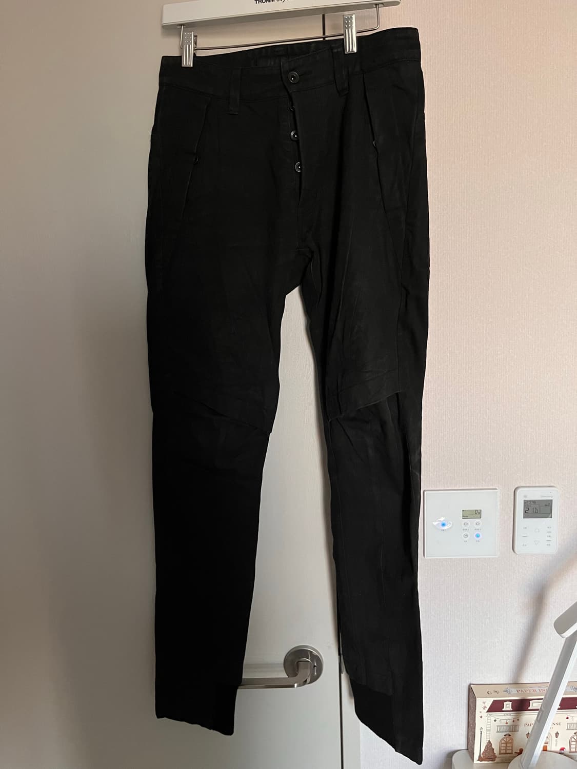 [30] 율리우스 왁스 코팅 데님 팬츠 상품이미지1