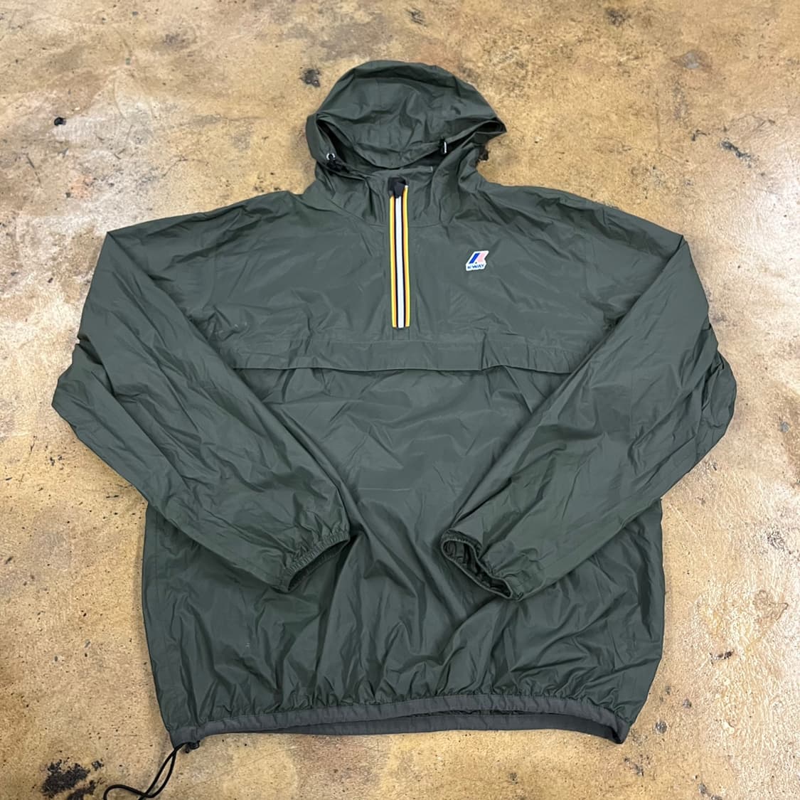 [정품/XL] K-Way 까웨 아노락 바람막이 그린 b18 상품이미지2