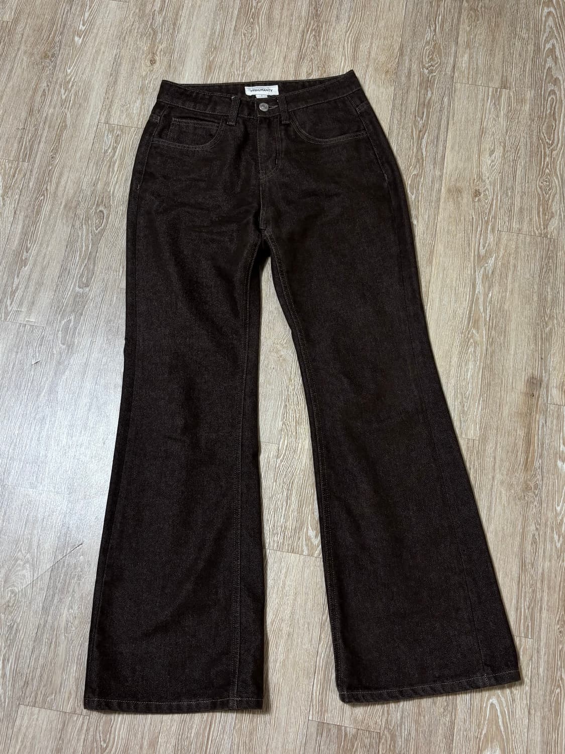 Maxi boots cut denim (toffee brown) 상품이미지5