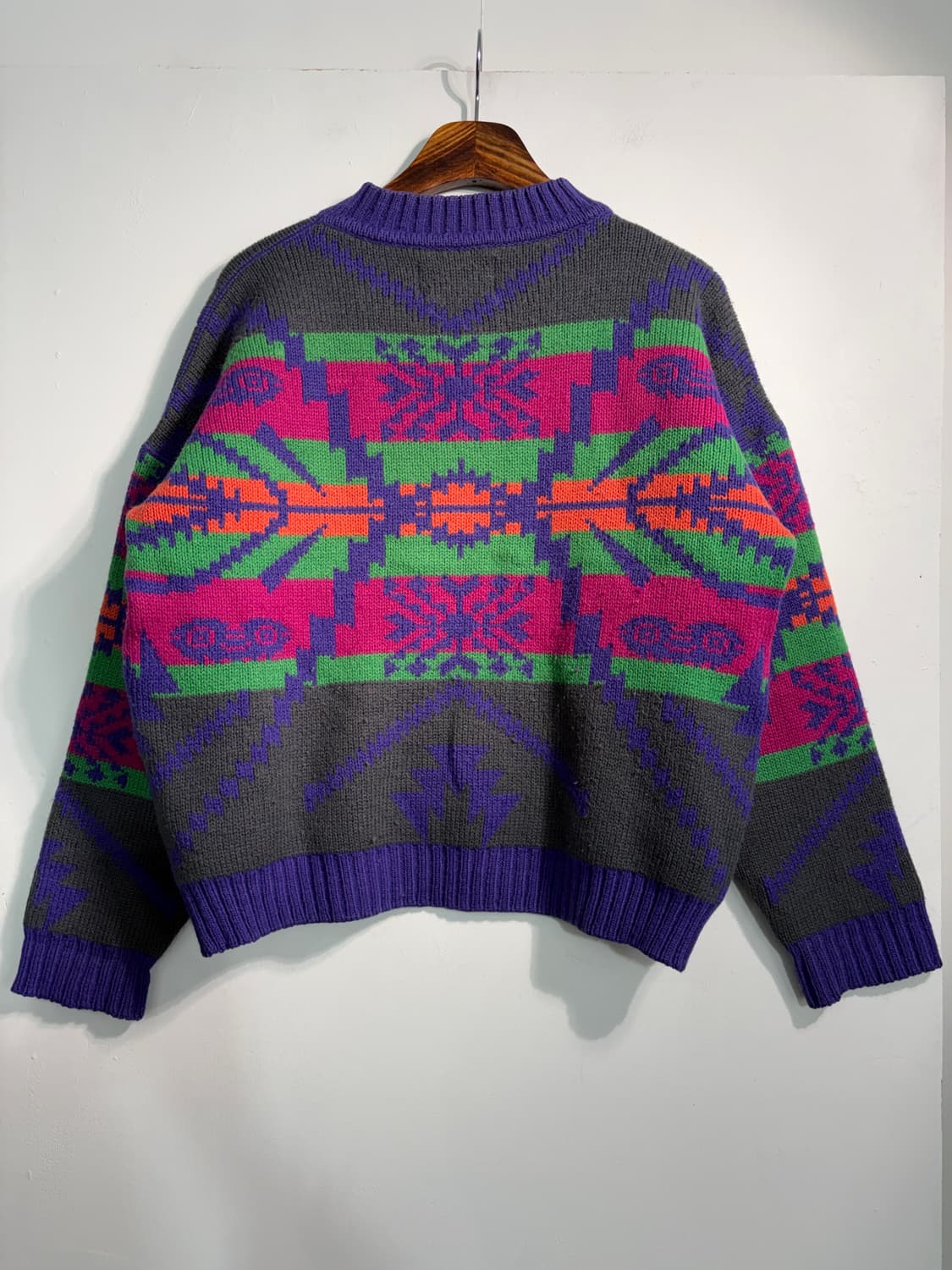 [L] 90s 노르딕 크롭니트  상품이미지2