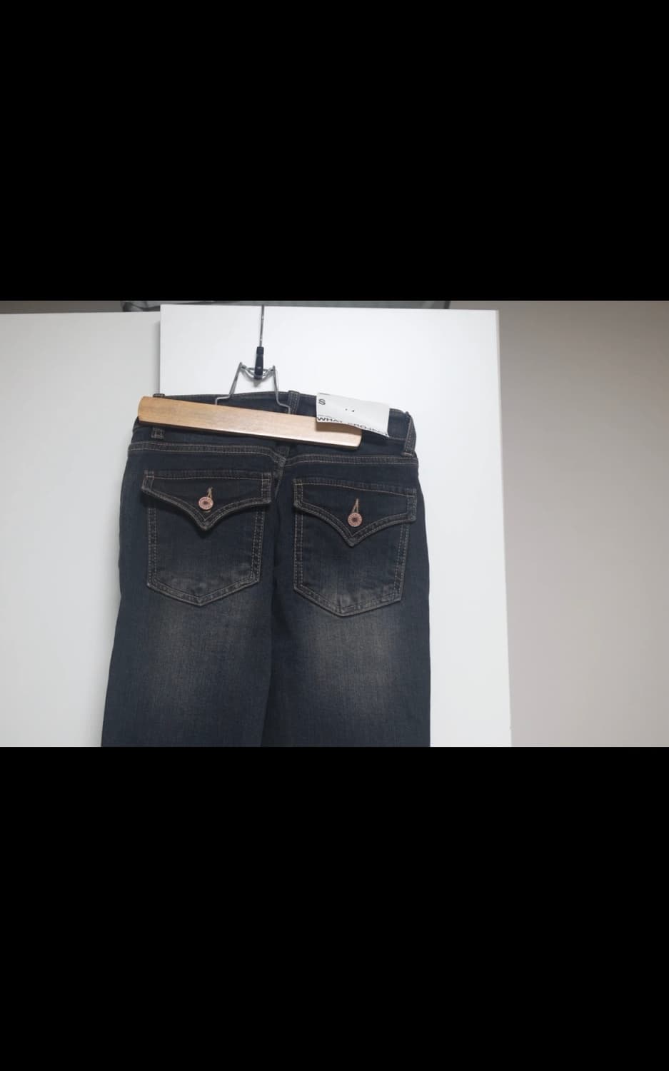 NUROSE 부츠컷 데님 청바지 블랙 새상품 상품이미지1