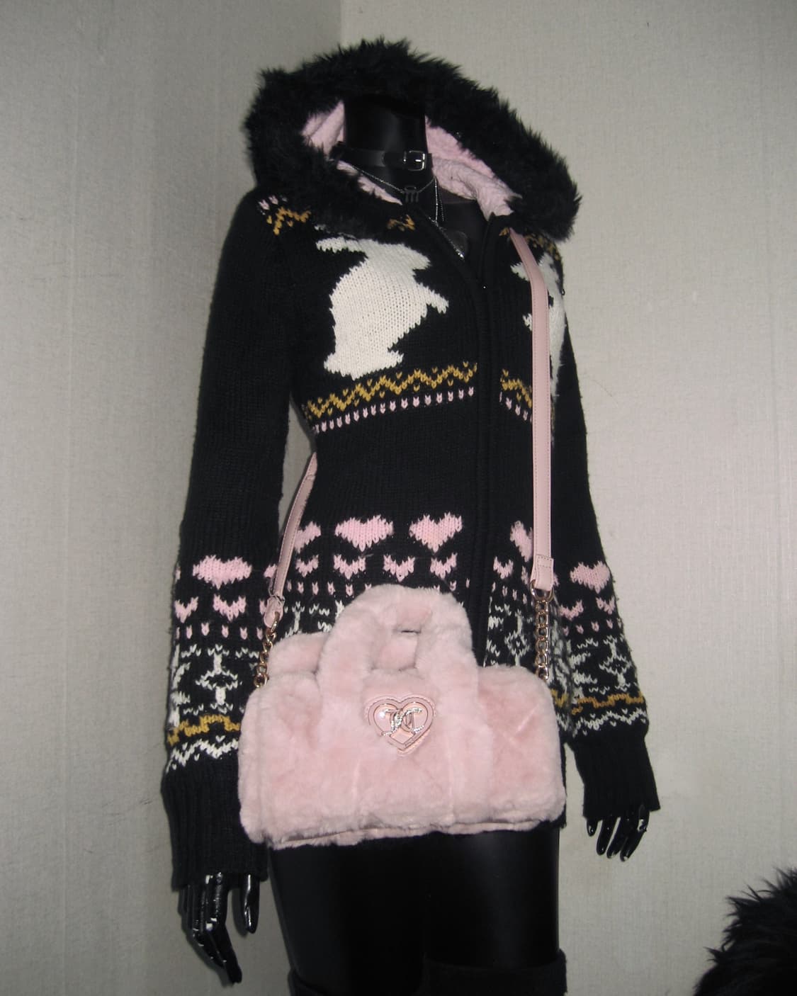 리즈리사돌 LIZ LISA doll 코위찬 노르딕 퍼 니트가디건 히메갸루 상품이미지6